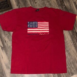 Vintage Y2K Ralph Lauren polo flag tee - Mens Medium